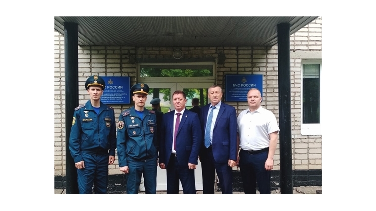 Председатель ГКЧС Чувашии посетил Порецкий и Алатырский районы и г.Алатырь