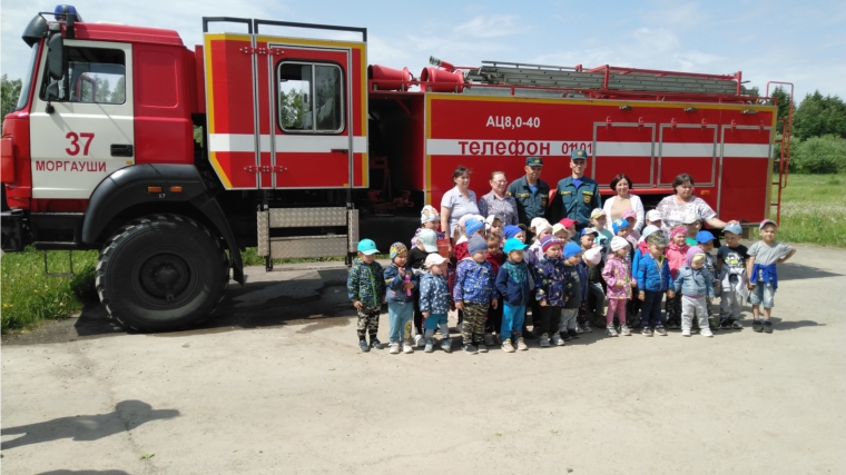 Урок пожарной безопасности в Детском саду "Малыш"