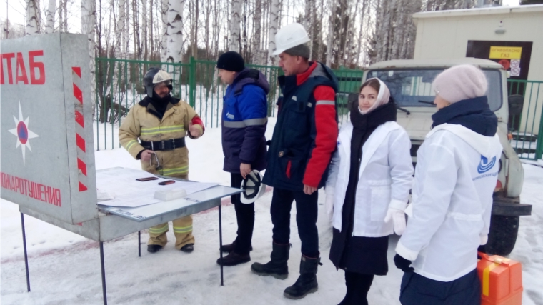 В «Радуге» проведены пожарно-тактические учения