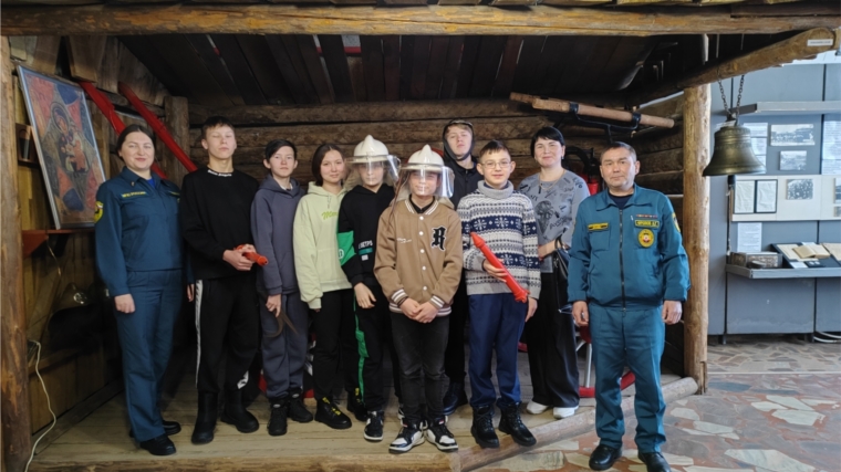 В Центре противопожарной пропаганды и общественных связей побывали дети из Саланчикской школы-интерната