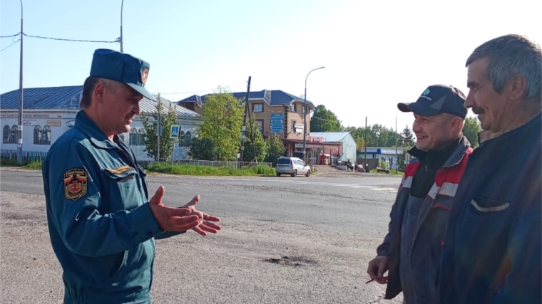 В с. Калинино огнеборцы провели очередной рейд