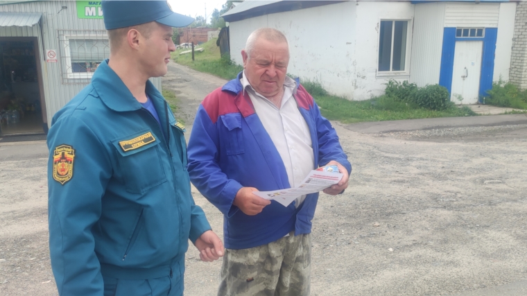 Профилактические мероприятия в жилом секторе поселка Киря