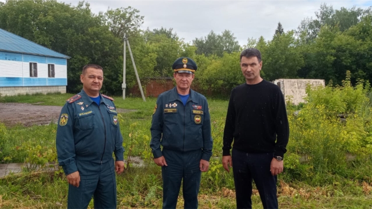 Руководитель «Чувашской республиканской противопожарной службы» Герман Михайлов с рабочим визитом посетил Канашский муниципальный округ