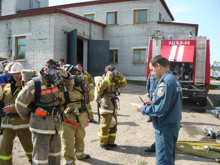 ПЧ-26 встретила газодымозащитников